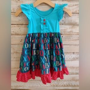 Eleanor Rose Alphabet Soup Kirby Dress